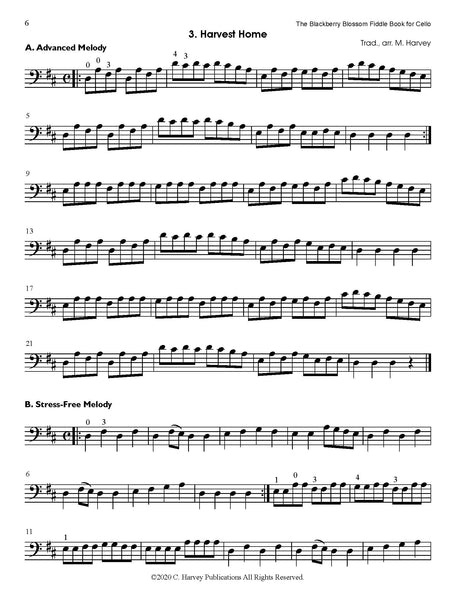 The Blackberry Blossom Fiddle Book for Cello - PDF Download