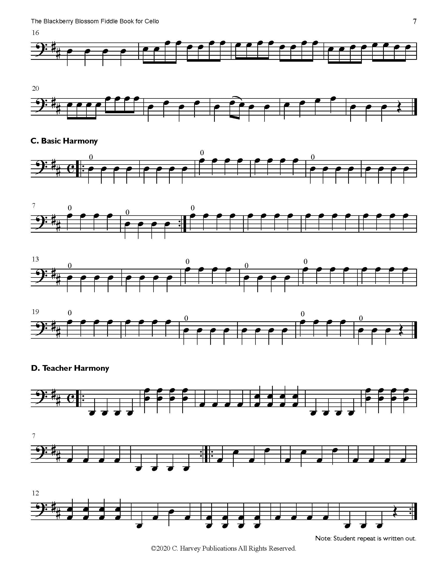 The Blackberry Blossom Fiddle Book for Cello - PDF Download