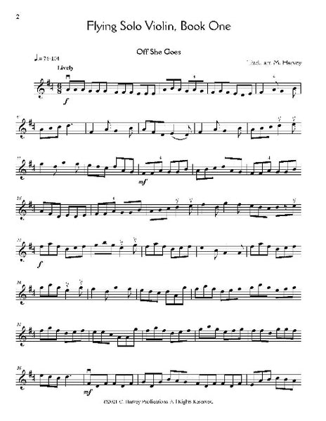 Flying Solo Violin - Folk and Fiddle for Unaccompanied Violin, Book One - PDF Download