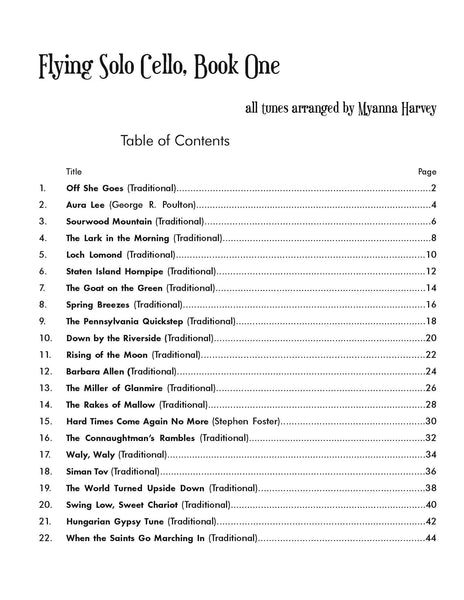 Flying Solo Cello - Folk and Fiddle for Unaccompanied Cello, Book One - PDF Download