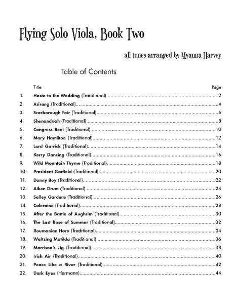 Flying Solo Viola - Folk and Fiddle for Unaccompanied Viola, Book Two - PDF Download