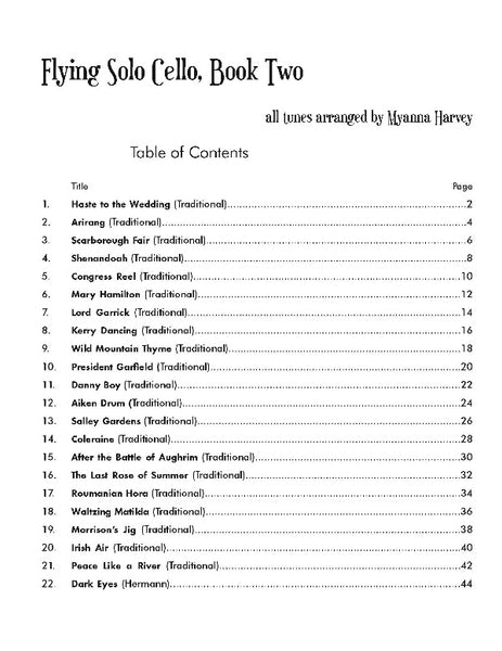 Flying Solo Cello - Folk and Fiddle for Unaccompanied Cello, Book Two - PDF Download