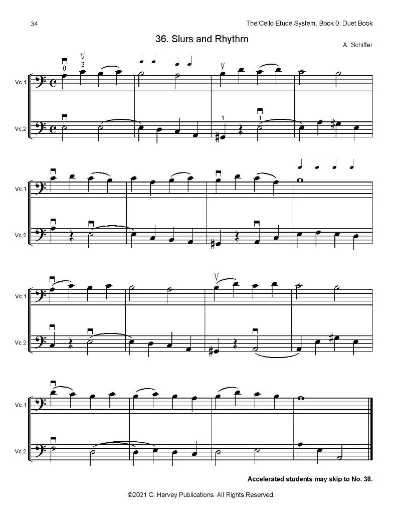 The Cello Etude System Book 0 Duet Book