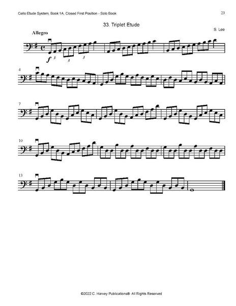 The Cello Etude System, Book 1A: Closed First Position, SOLO Book - PDF Download