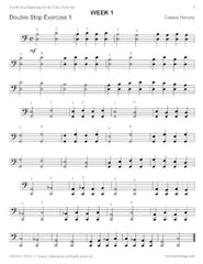 Double Stop Beginnings for the Cello, Book One: get stronger fingers on the cello.