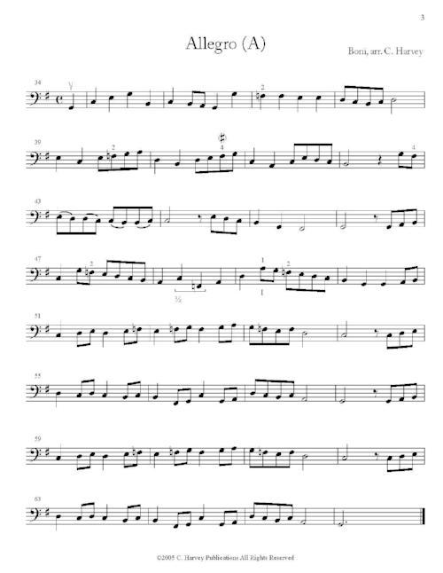 Warming Up for Bass, Book Two: a string class method that can also be played in private study.