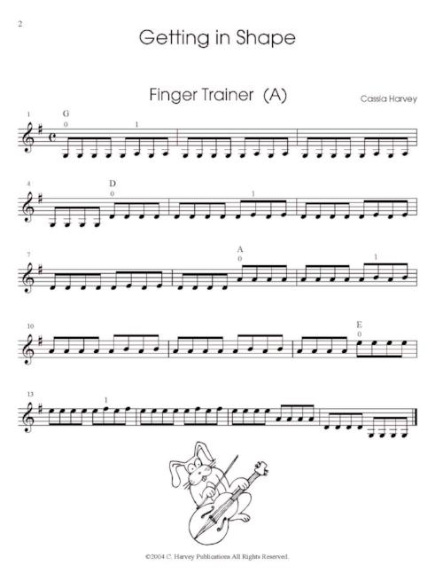 Getting in Shape for Violin: a string class method that can also be played in private study.