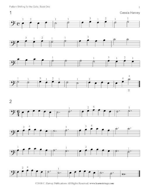 Pattern Shifting for the Cello, Book One - PDF Download