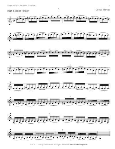 Finger Agility for the Violin, Book One - get faster fingers on the violin with these exercises.