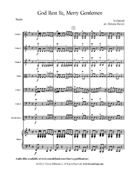 God Rest Ye Merry Gentlemen: A Carol for String Orchestra - PDF download