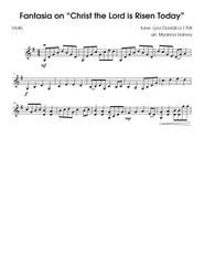 Fantasia on "Christ the Lord is Risen Today" for Solo Violin - an Easter Hymn - PDF Download
