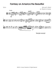 Fantasy on 'America the Beautiful' for Solo Viola - PDF Download