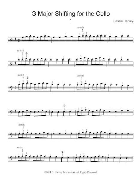 G Major Shifting for the Cello: Improve your grasp of cello positions.