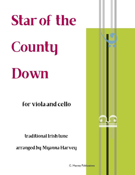 Star of the County Down, arranged by Myanna Harvey, for Viola and Cello - PDF Download